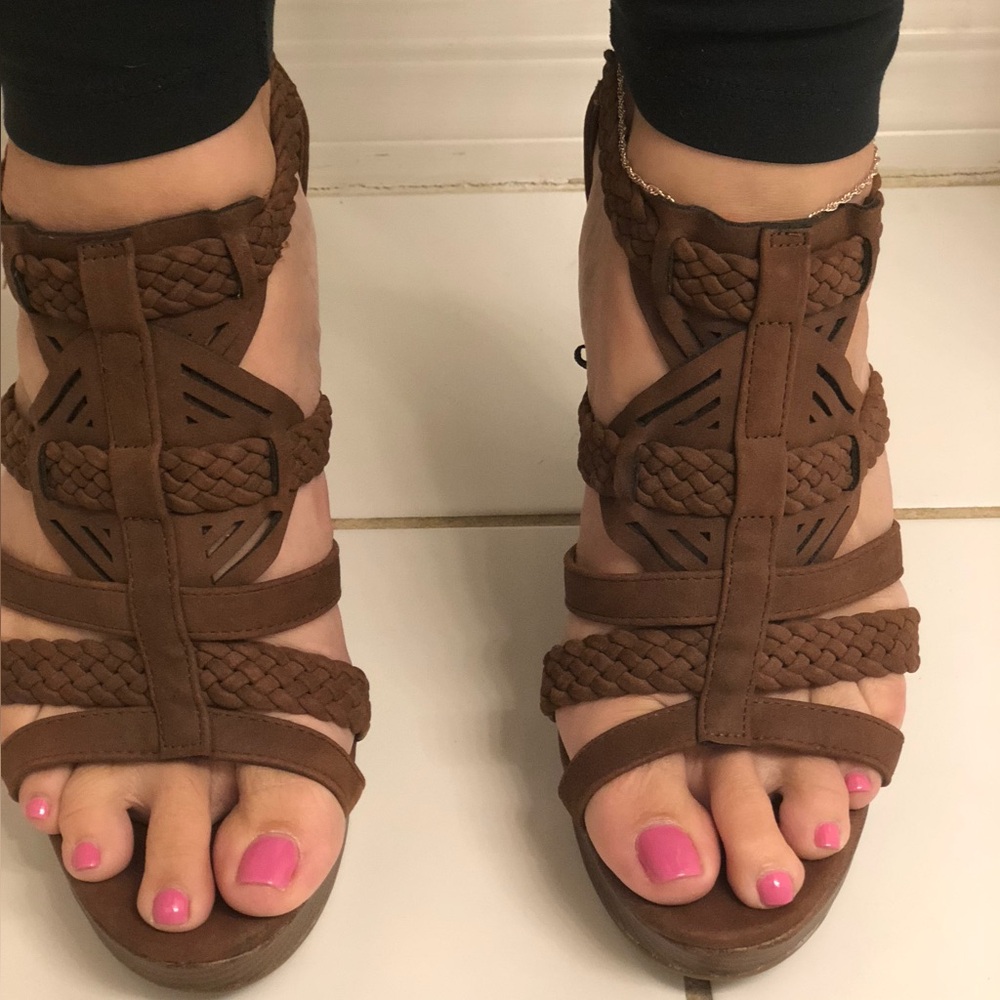 Brown Strappy Sandals